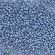 Miyuki rocailles Perlen 15/0 - Opaque glazed frosted rainbow soft blue 15-4704